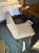 Gray Fabric Lounge Chair — Mid-Century